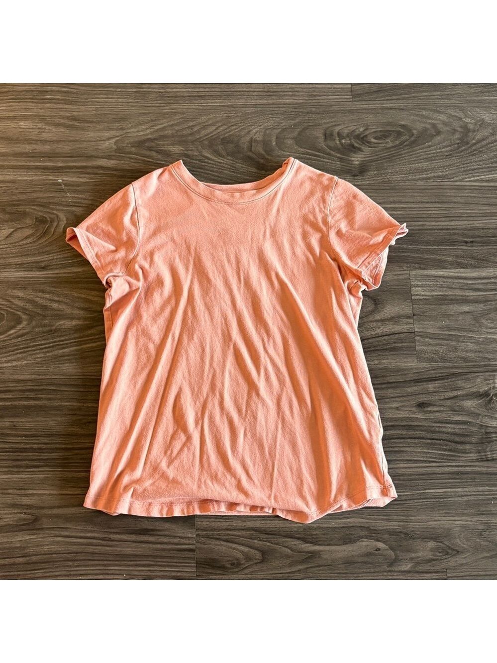 Madewell Salmon Pink Short Sleeve Tee 100 % Cotton Small